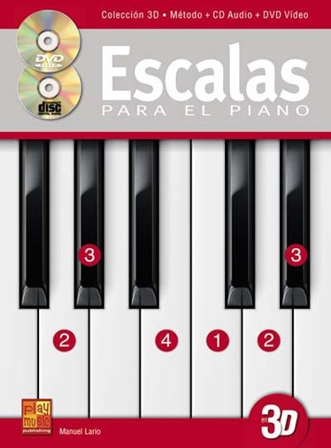Lario Escalas Piano 3d Pf Bk/Cd/Dvd