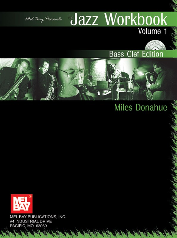 DONAHUE MILES JAZZ WORKBOOK VOLUME 1 BASS CLEF EDITION BOOK/CD