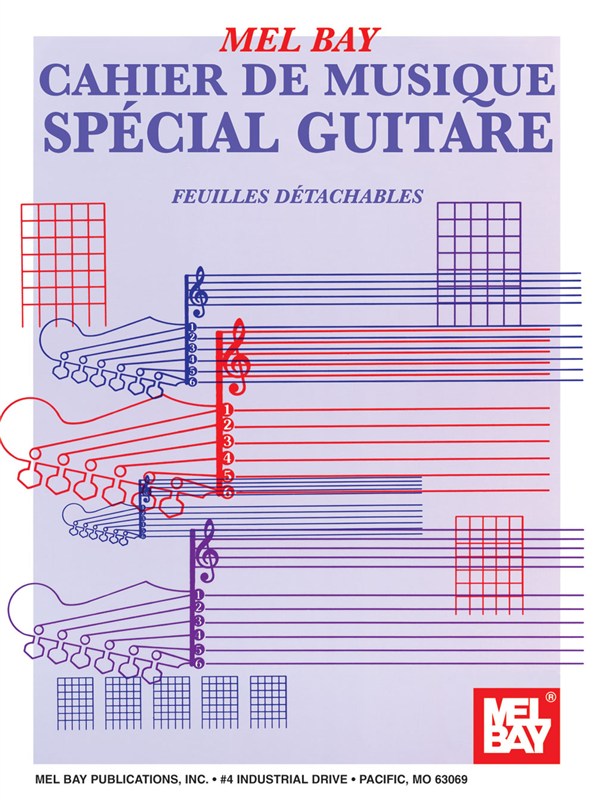 Rock Guitar Manuscript Book: French Edition