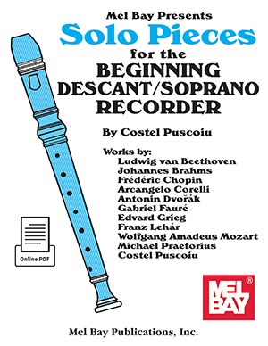 Solo Pieces For The Beginning Descant/Soprano Recorder (Book/Online Audio)