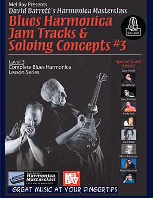 Blues Harmonica Jam Tracks & Soloing Concepts #3 (Book/Online Audio)