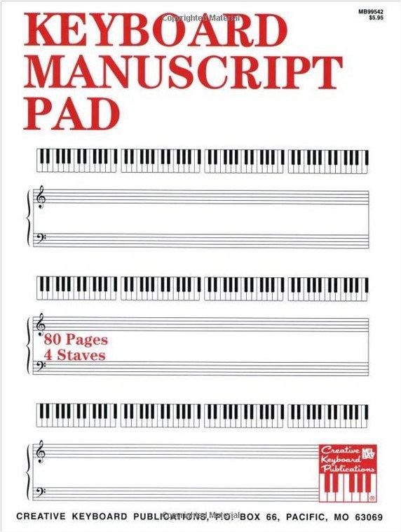 Keyboard Manuscript Pad
