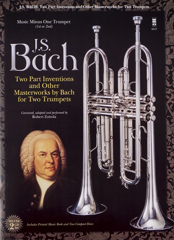 Bach 2 Part Inventions Tpt Bk/Cd