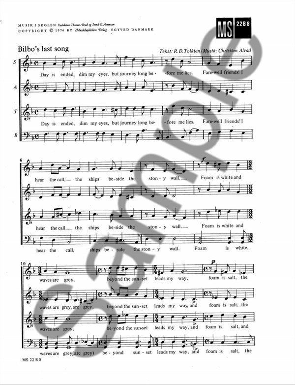 BILBO'S LAST SONG