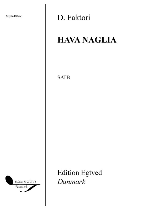 HAVA NAGILA, SATB