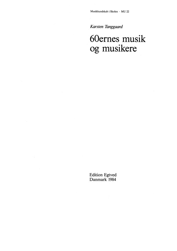 60'ERNES MUSIK & MUSIKERE