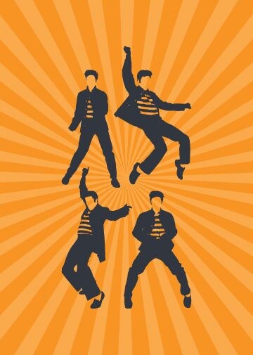 Pop Art: Elvis - Greeting Card