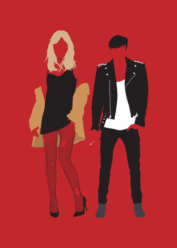 Fashion Vs Music: Rock N Roll - Greeting Card