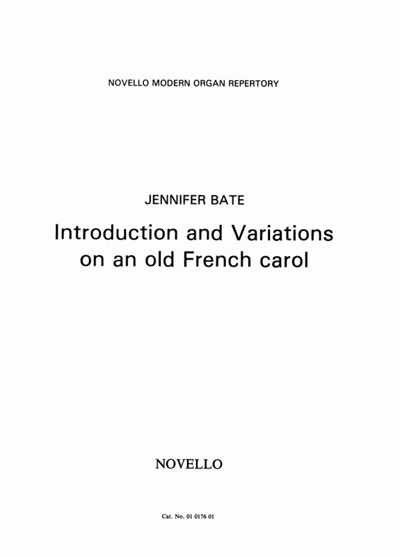 Bate: Introduction And Variations On An Old French Carol