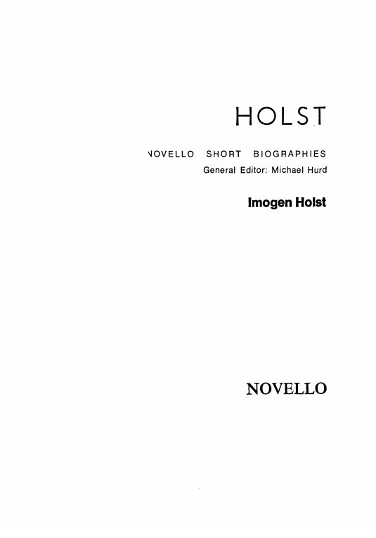 Holst: Novello Short Biography