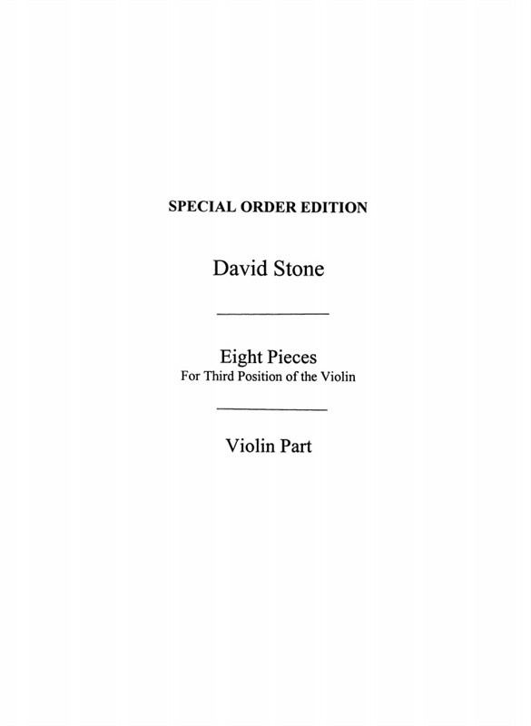 Stone: Eight Pieces In 3rd Position (Violin Part)