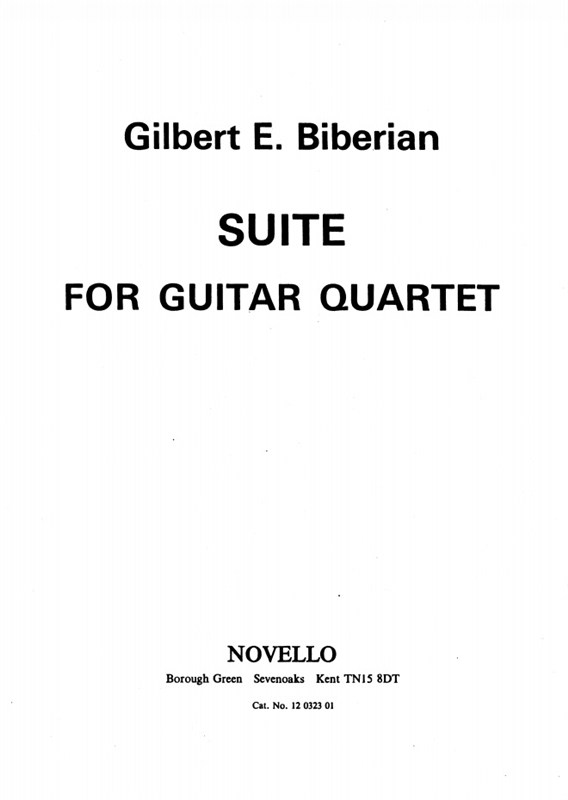 Biberian: Suite For Guitar Quartet