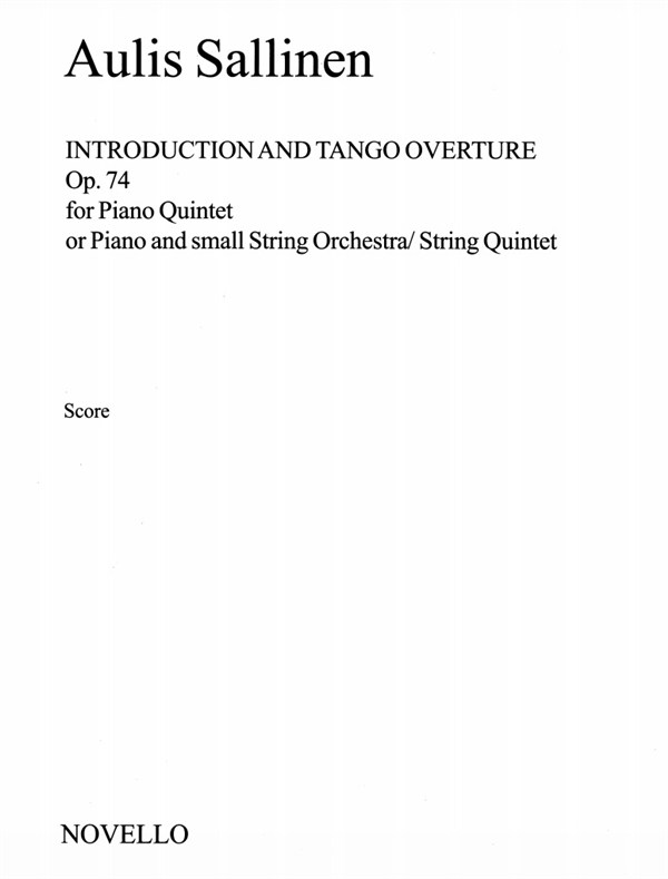 Aulis Sallinen: Introduction And Tango Overture Op.74 (Score/Parts)
