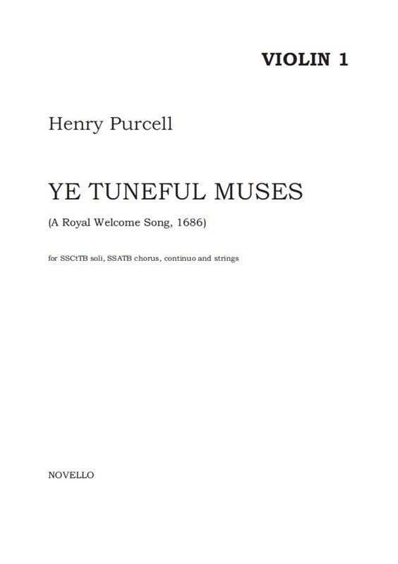 Henry Purcell: Ye Tuneful Muses, Raise Your Heads (Parts)