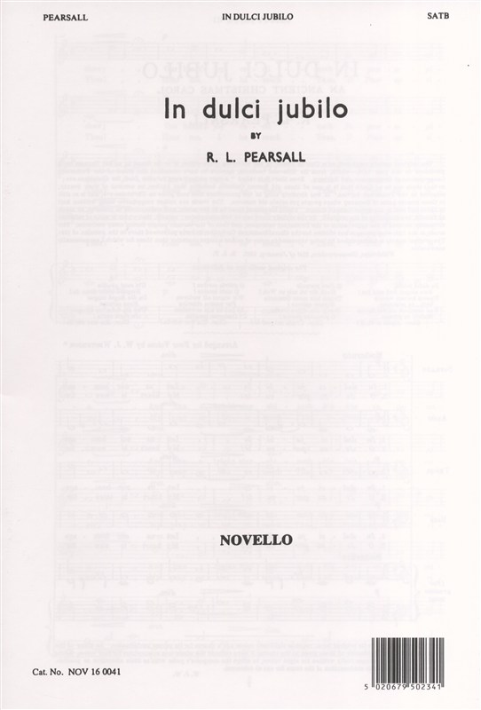 Robert Pearsall: In Dulci Jubilo (SATB)