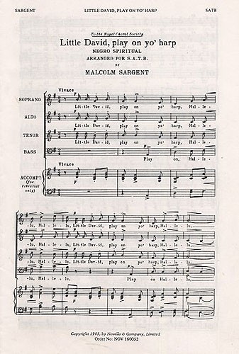 Malcolm Sargent: Little David, Play On Yo' Harp