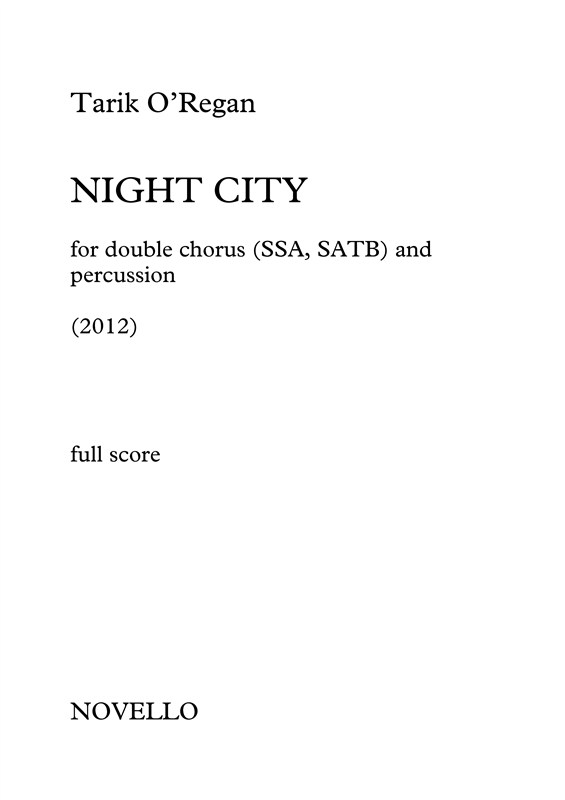 Tarik O'Regan: Night City (Full Score)