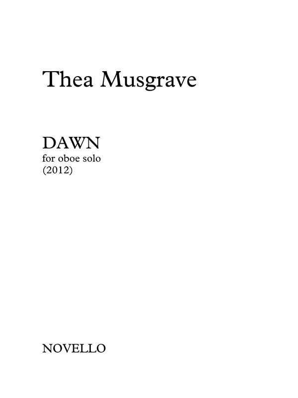 Thea Musgrave: Dawn (Oboe)