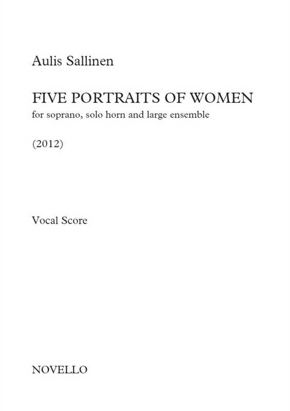 Aulis Sallinen: Five Portraits Of Women (Vocal Score)
