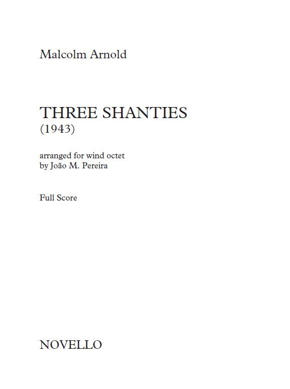 Malcolm Arnold: Three Shanties (Full Score)