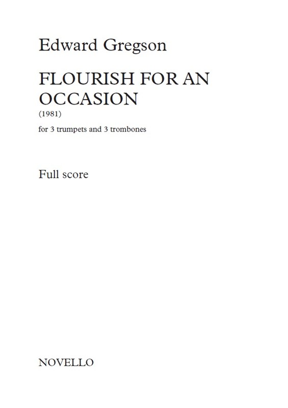 Edward Gregson: Flourish For An Occasion (Score/Parts)