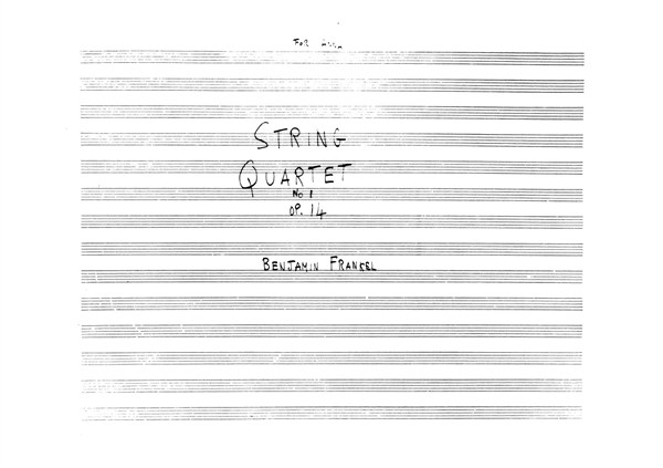 Benjamin Frankel: String Quartet No.1 Op.14