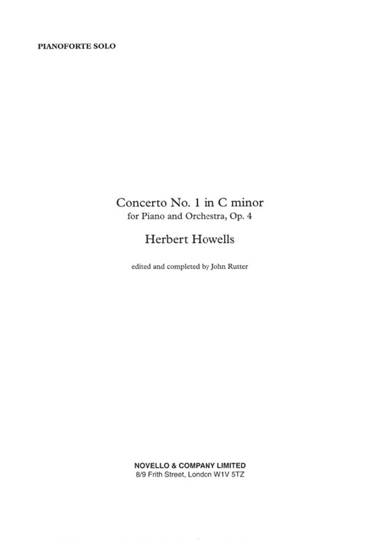 Herbert Howells: Piano Concerto No.1 (Piano Solo Part)