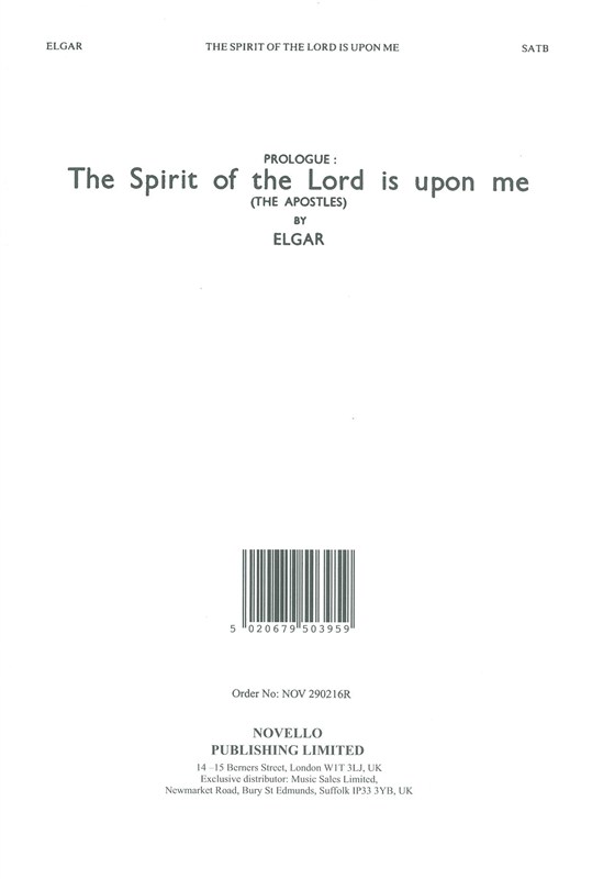 Edward Elgar: The Spirit Of The Lord Is Upon Me