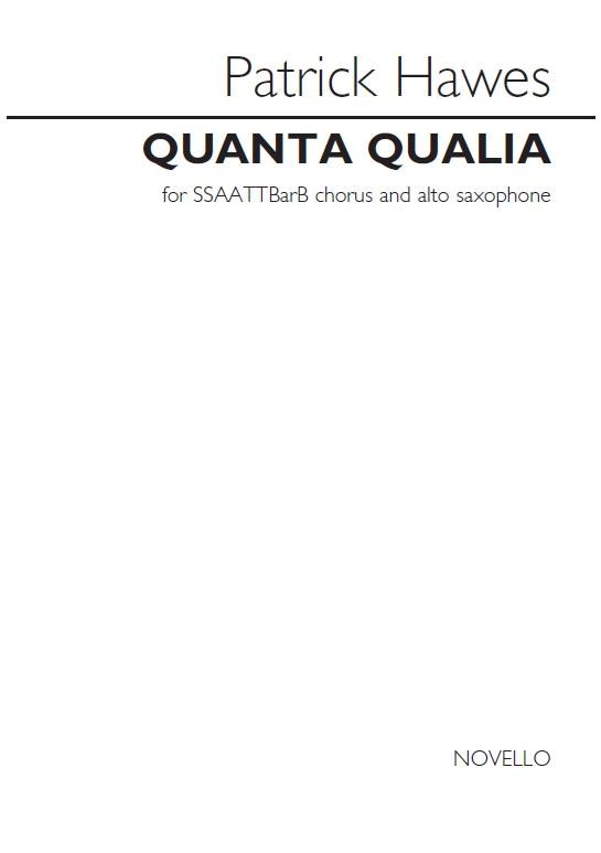 Patrick Hawes: Quanta Qualia (Vocal Score) (Version For Voces 8)