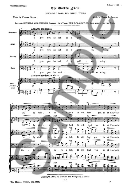 Edgar Bainton: The Golden Skein