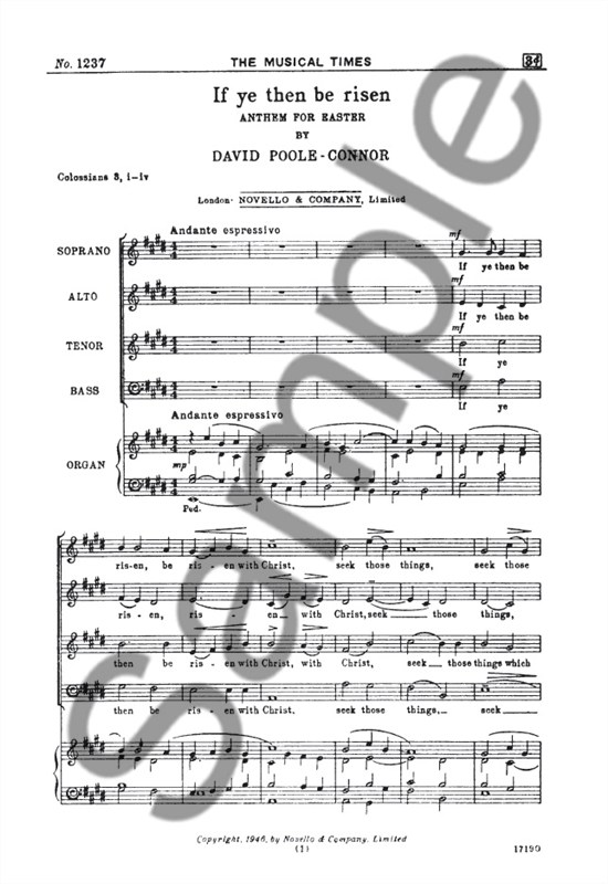 David Poole-Connor: If Ye Then Be Risen