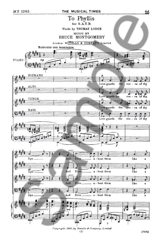Bruce Montgomery: To Phyllis