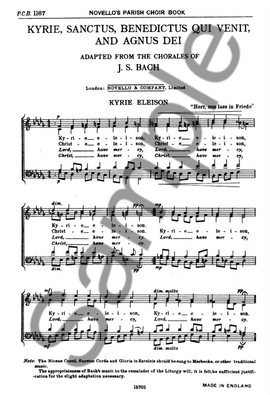 J.S. Bach: Kyrie, Sanctus, Benedictus Qui Venit, And Agnus Dei