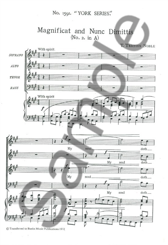 Jackson: Magnificat And Nunc Dimittis In G Minor
