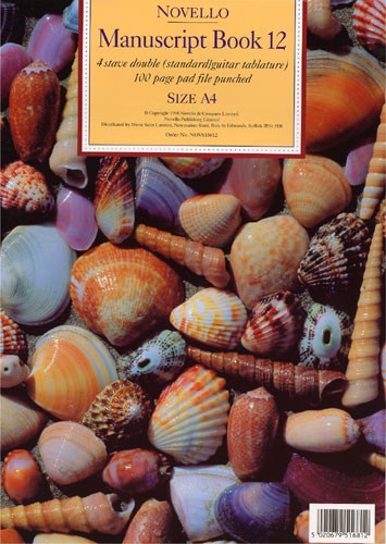 Novello Manuscript Book 12: A4 (Standard/Tab)