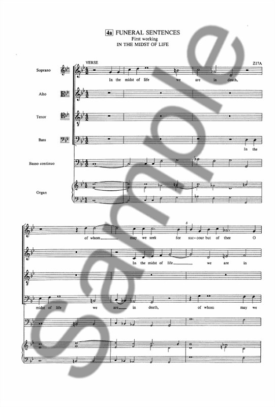Henry Purcell: In The Midst Of Life