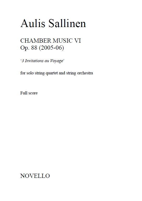 Aulis Sallinen: Chamber Music VI Op. 88