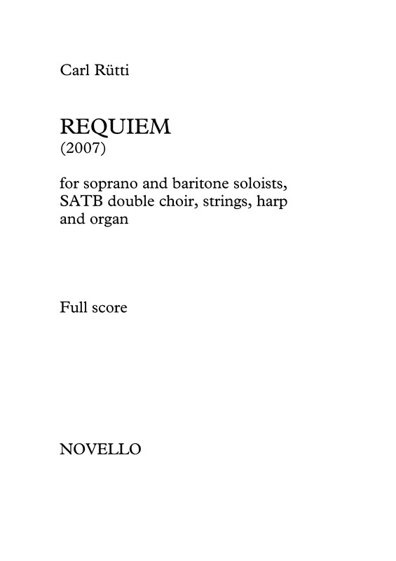 Carl Rutti: Requiem (Full Score)