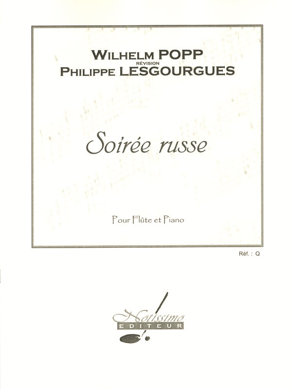 Popp Lesgourgues Soiree Russe Flute & Piano Book