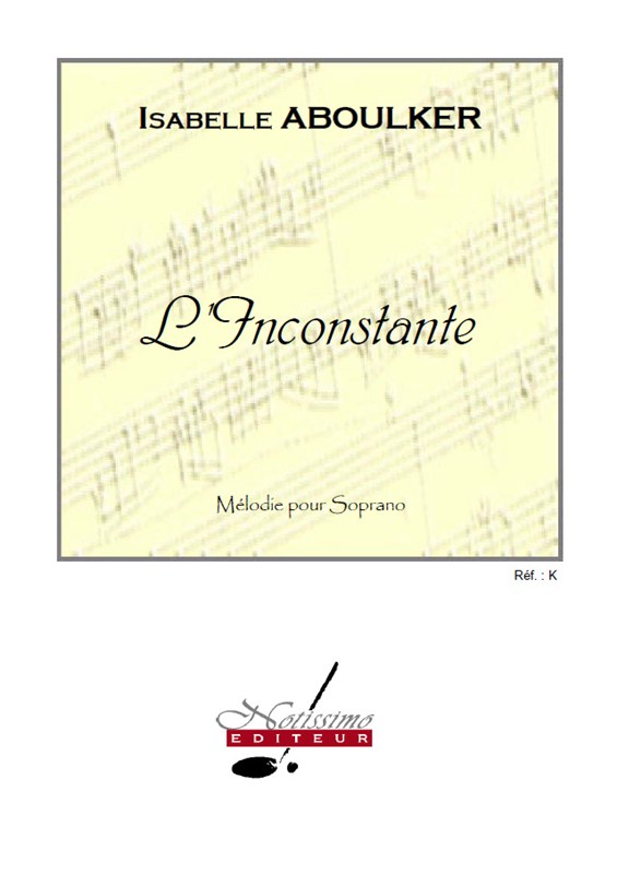Aboulker Inconstante Soprano Solo & Piano Book