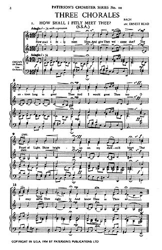 J.S. Bach: Three Chorales (SSA)