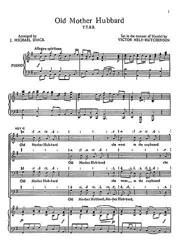 Victor Hely-Hutchinson: Old Mother Hubbard (TTBB)