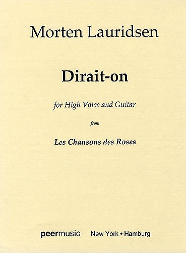 Dirait-on (High Voice And Guitar)