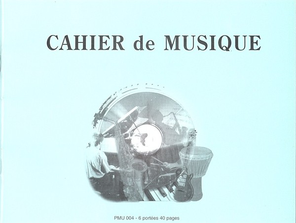 Cahier De Musique 6 Portées (16x24)