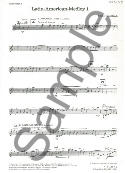 LATIN-AMERICAN-MEDLEY AKK 1 UND 2 PART