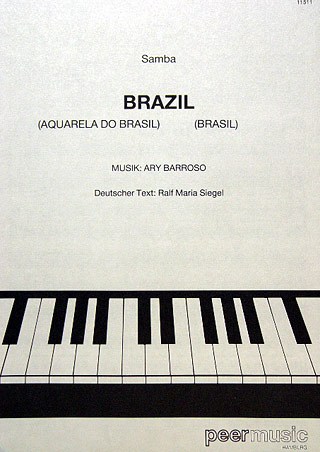 BARROSO ARY BRAZIL SINGLE SHEET FOR VOICE ADN PIANO SAMBA