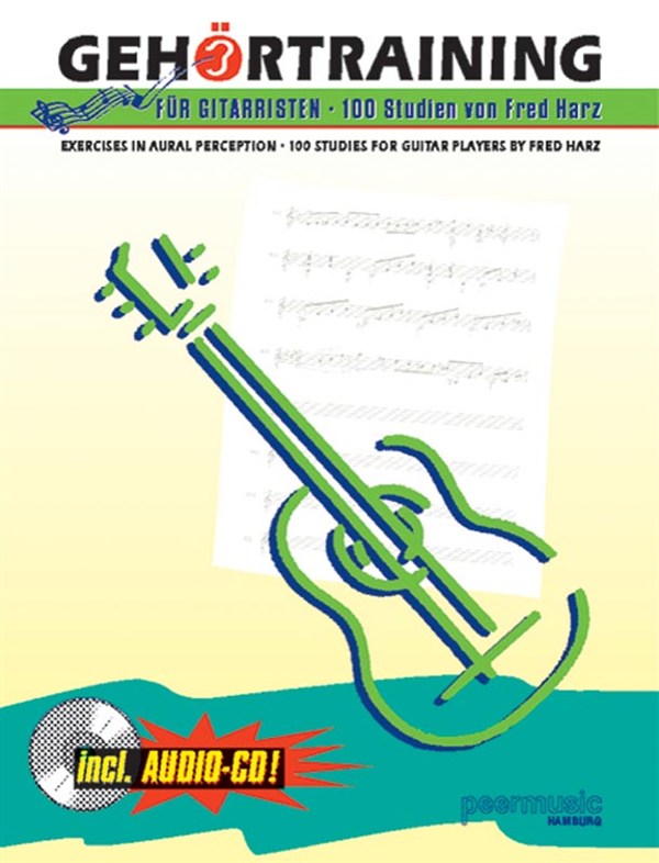 HARZ FRED GEHOERTRAINING FUER GITARRISTEN GTR AURAL THEORY BK/CD