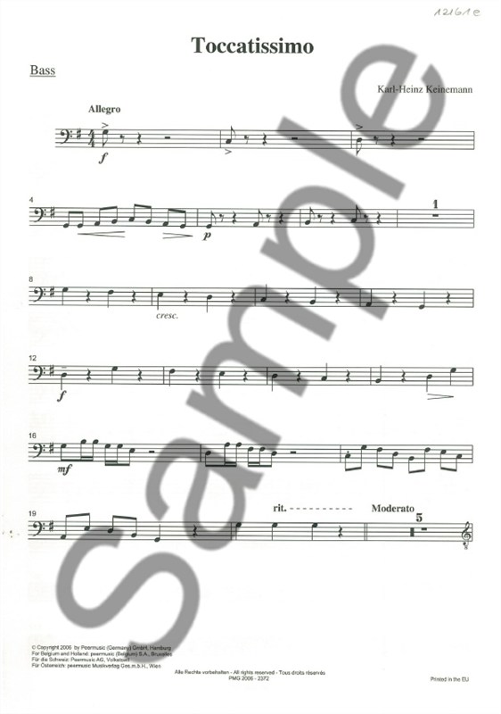 KEINEMANN TOCCATISSIMO BASS PART