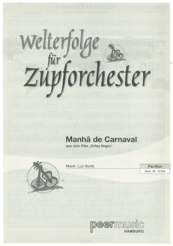MANHA DE CARNAVAL MANDOLIN ORCHESTRA SCORE