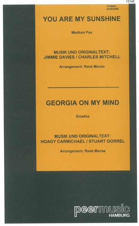 YOU ARE MY SUNSHINE GEORGIA ON MY MIND BND SCORE BK